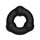 Черное эрекционное кольцо с 3 шариками - фото 403985