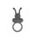 Чёрное эрекционное кольцо в форме букашки с вибрацией - фото 404530