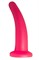 Розовый изогнутый стимулятор простаты из геля - 12,5 см. - фото 405718