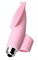 Нежно-розовая вибронасадка на палец JOS TWITY - 10,2 см. - фото 406125