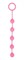 Розовая анальная цепочка с кольцом-ограничителем - 23 см. - фото 407369