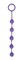 Фиолетовая анальная цепочка с кольцом-ограничителем - 23 см. - фото 407373