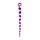 Фиолетовая фигурная анальная цепочка Cosmo - 32 см. - фото 407377