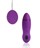 Фиолетовое виброяйцо Cosmo с пультом управления вибрацией - фото 407638