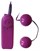 Вагинальные шарики с вибрацией фиолетового цвета - фото 407695