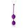 Фиолетовые двойные вагинальные шарики Cosmo с хвостиком для извлечения - фото 407708