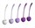 Набор из 5 фиолетово-белых шариков CHERRY KEGEL EXERCISERS - фото 407783
