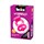 Розовое эрекционное виброкольцо Luxe VIBRO  Бархатный молот  + презерватив - фото 408323