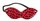 Красная маска на резиночке с леопардовыми пятнышками - фото 408432