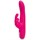 Розовый перезаряжаемый вибратор Rabbit Slimline Curve Rechargeable - 24 см. - фото 408763