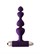 Фиолетовая анальная вибропробка-елочка New Edition Excellence - 15 см. - фото 409168