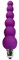 Фиолетовый анальный вибромассажер-елочка - 12 см. - фото 409227