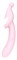 Розовый вибромассажер 2-WAY PLEASER - 21 см. - фото 409458
