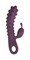 Фиолетовый вибромассажер SMON №1 с бугорками - 21,5 см. - фото 410534