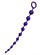 Фиолетовая силиконовая анальная цепочка Grape - 35 см. - фото 410910