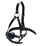 Черный кляп-шар со сбруей на голову из кожи - фото 411547
