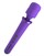 Фиолетовый вибромассажер Rechargeable Power Wand - фото 411733