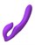 Фиолетовый безремневой вибрострапон с пультом Ultimate Strapless Strap-On - 22,22 см. - фото 411737
