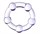 Фиолетовое эрекционное кольцо на пенис с бусинами - фото 411807