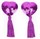 Фиолетовые пэстисы с кисточками - фото 412866