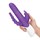 Фиолетовый вибратор-кролик с анальным стимулятором - 26 см. - фото 413184