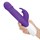 Фиолетовый вибратор-кролик с возвратно-поступательными движениями головки - 24 см. - фото 413208