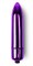 Фиолетовая вибропуля с заостренным кончиком - фото 413571