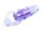 Фиолетовое эрекционное кольцо с удлиненным клиторальным стимулятором - фото 413661