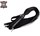 Черная плеть  Ковбой  с ручкой-фаллосом - 55 см. - фото 414108