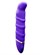 Фиолетовый перезаряжаемый вибратор с ребрышками PROVIBE - 14 см. - фото 414520