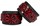 Красно-черные поножи Luxury Ankle Cuffs - фото 415045
