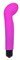 Ярко-розовый изогнутый вибромассажер точки G - 10,5 см. - фото 416306