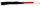 Черная плеть-флогер с красной ручкой - 50 см. - фото 416562