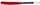 Красная плеть-флогер с черной ручкой - 50 см. - фото 416566