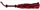 Красно-черная плеть с плетёной ромбической рукоятью - 50 см. - фото 416569