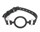 Черный кляп-кольцо на регулируемом ремешке - фото 417949