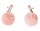 Зажимы на соски Angelic с розовыми меховыми шариками - фото 418719