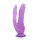 Фиолетовый анально-вагинальный фаллоимитатор - 20 см. - фото 419798