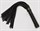 Черная кожаная плеть Bound to You Faux Leather Small Flogger - 29,2 см. - фото 421121