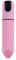 Розовая гладкая коническая вибропуля - 8,5 см. - фото 422193