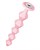 Розовая анальная цепочка с кристаллом Chummy - 16 см. - фото 422212