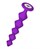 Фиолетовая анальная цепочка с кристаллом Chummy - 16 см. - фото 422216