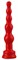 Красный анальный стимулятор-ёлочка - 14,5 см. - фото 422472