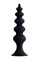 Черная анальная ёлочка Indi - 11,5 см. - фото 422663