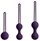 Набор из 3 фиолетовых вагинальных шариков Kegel Training Set - фото 424492