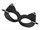 Пикантная черная маска  Кошка  с заклепками - фото 424847