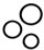 Набор из 3 эрекционных колец SILICONE COCKRINGS - фото 425136