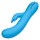 Голубой вибромассажер Insatiable G Inflatable G-Bunny с функцией расширения - 21 см. - фото 426056