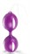 Фиолетовые вагинальные шарики с петелькой - фото 427078