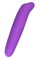 Фиолетовый мини-вибратор с вытянутым кончиком - 12,5 см. - фото 429203